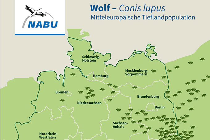 Verbreitungskarte Wölfe in Deustchland