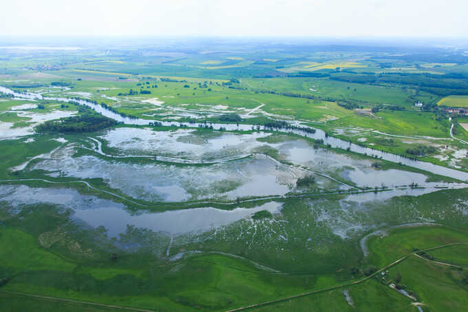 Der Grün-Feucht-Kühl-Index zeigt: Renaturierung, wie hier an der Unteren Havel, wirkt. – Foto: NABU/Klemens Karkow