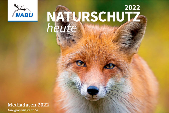 Mediadaten „Naturschutz heute“ 2022. - Rotfuchs-Foto: Jakub Mrozek/Picture Alliance/Zoomar