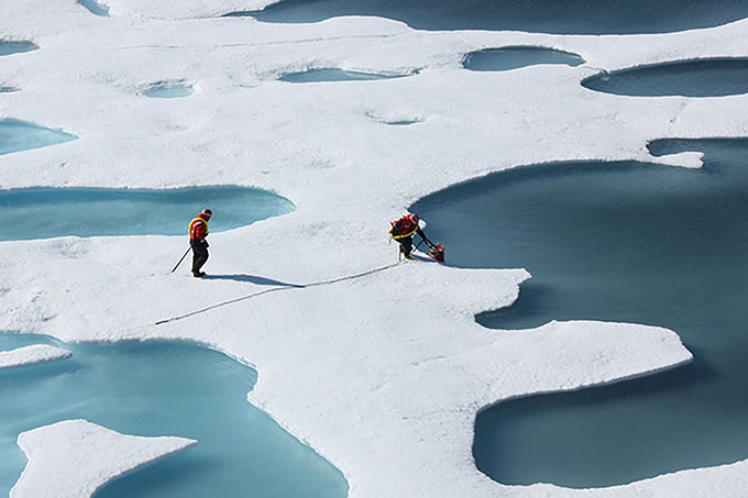 Forschungsprojekt von der NASA in der Arktis - Foto: Kathryn Hansen / NASA